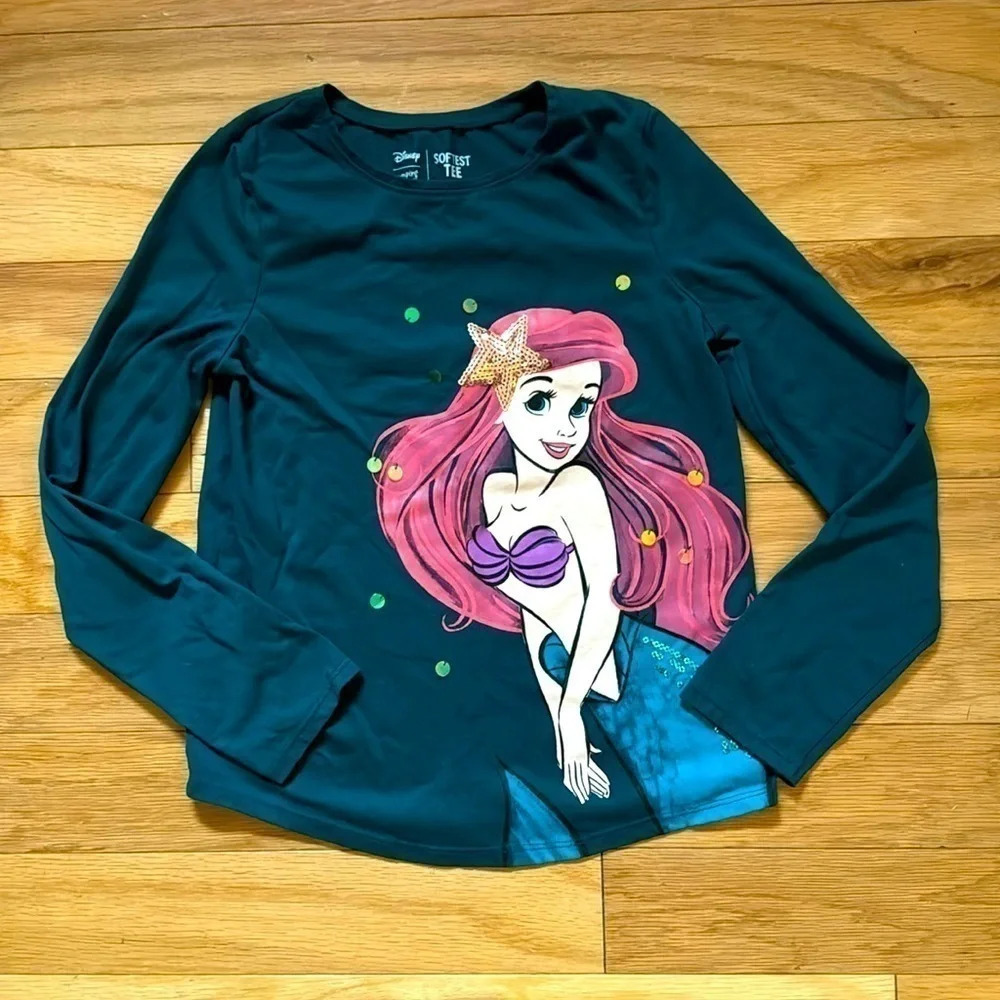 Jumping Beans Disney Arial Long Sleeve Tee size 10